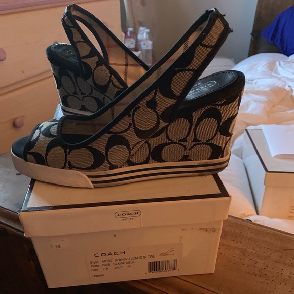 Coach wedge shoes - Picture 1 of 4